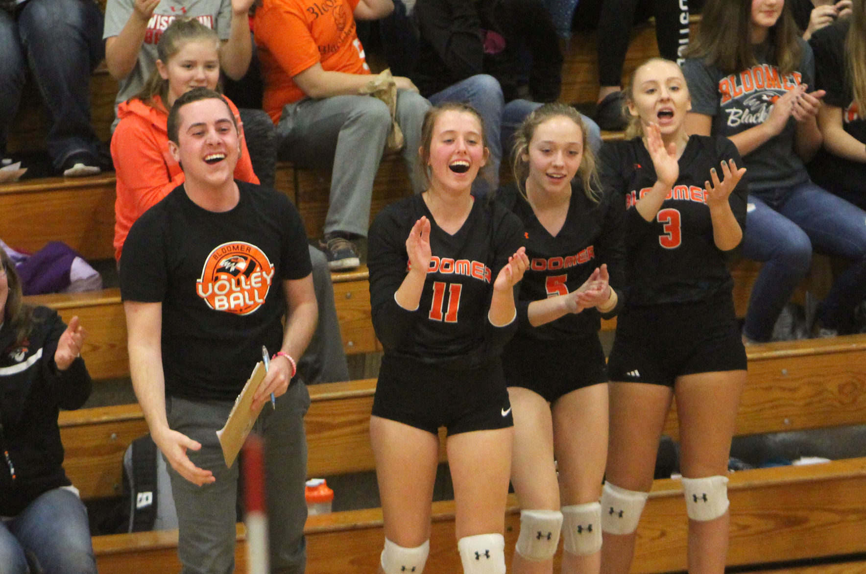 Bloomer volleyball vs Mosinee 10-27-18